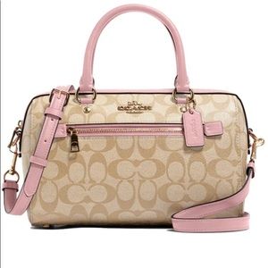 Coach F83607 Rowan Signature Canvas Satchel
